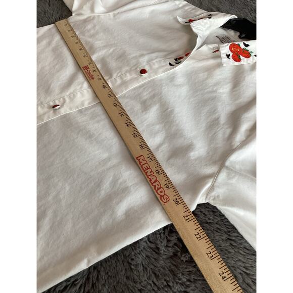 Vintage Karen Scott Women's Halloween Embroidered Button Down Shirt White‎ Small - Picture 11 of 12